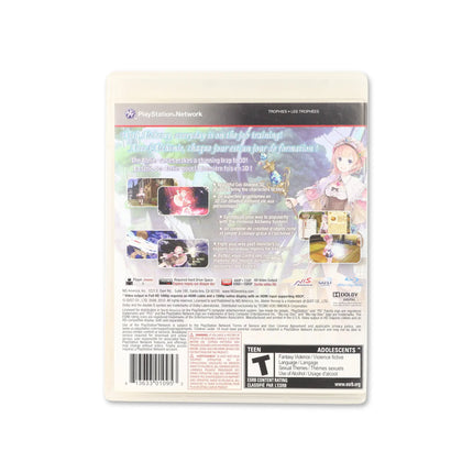 Atelier Rorona: The Alchemist of Arland for PlayStation 3 - Box back - Product gallery.
