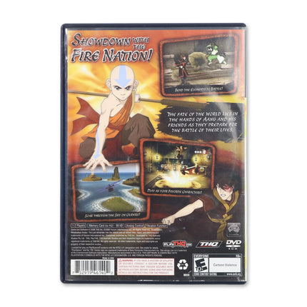Avatar the Last Airbender Into the Inferno for Sony PlayStation 2 - Case back cover - Product gallery.
