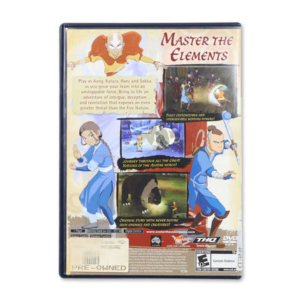 Avatar the Last Airbender for Sony PlayStation 2 - Case back cover - Product gallery.