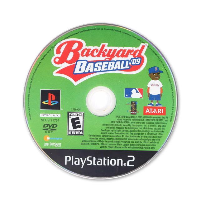Backyard Baseball 09 for Sony PlayStation 2 - Disc front with label - Game only.