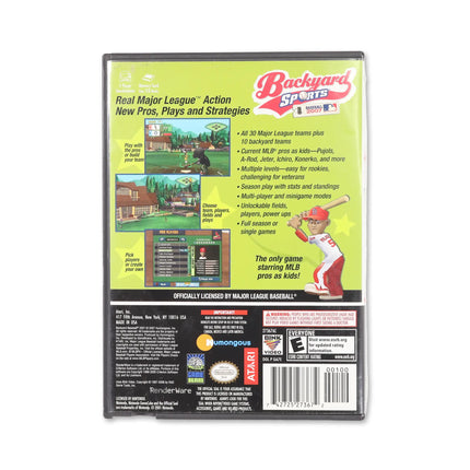 Backyard Baseball 2007 for Nintendo GameCube - Case back cover - Product gallery.