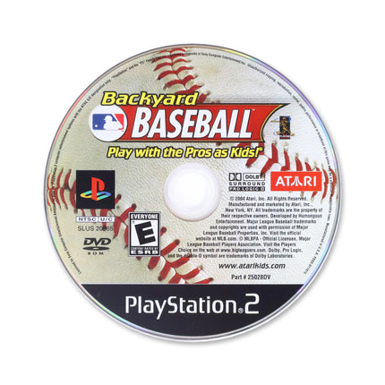 Backyard Baseball for Sony PlayStation 2 - Disc front with label - Game only.