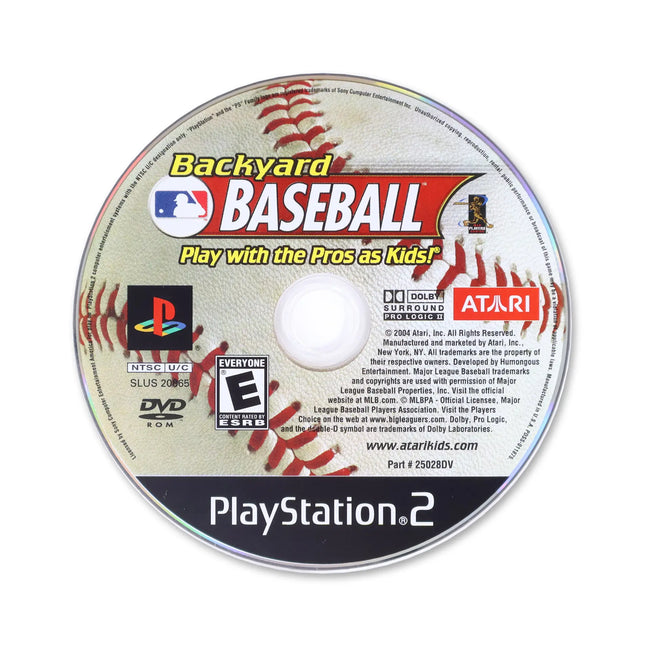 Backyard Baseball for Sony PlayStation 2 - Disc front with label - Game only.