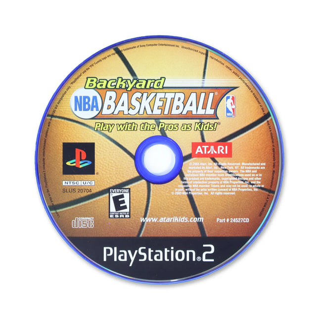 Backyard Basketball for Sony PlayStation 2 - Disc front with label - Game only.