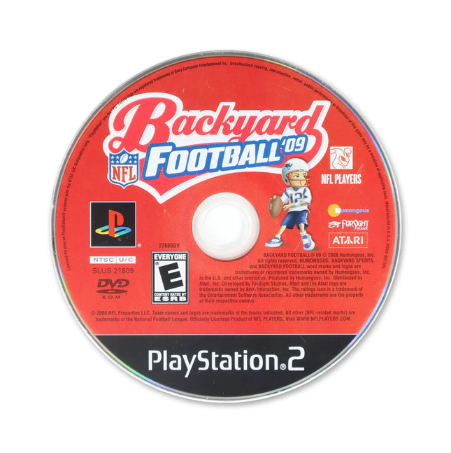Backyard Football 09 for Sony PlayStation 2 - Disc front with label - Game only.