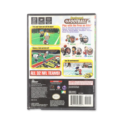 Backyard Football for Nintendo GameCube - Case back cover - Product gallery.