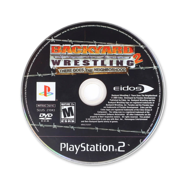 Backyard Wrestling 2 for Sony PlayStation 2 - Disc front with label - Game only.
