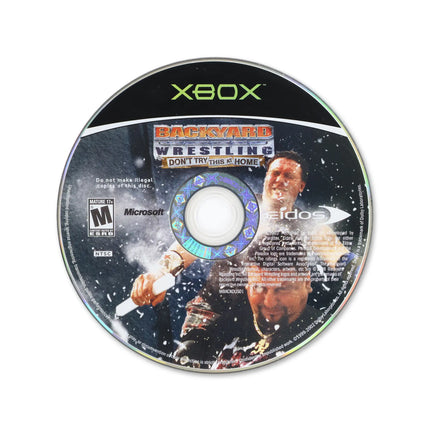 Backyard Wrestling for Microsoft Xbox - Disc front with label - Game only.