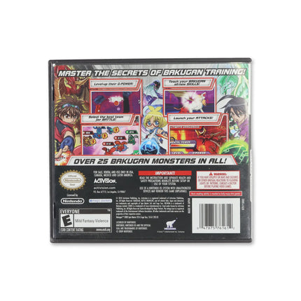 Bakugan Battle Trainer for Nintendo DS - Box back - Product gallery.