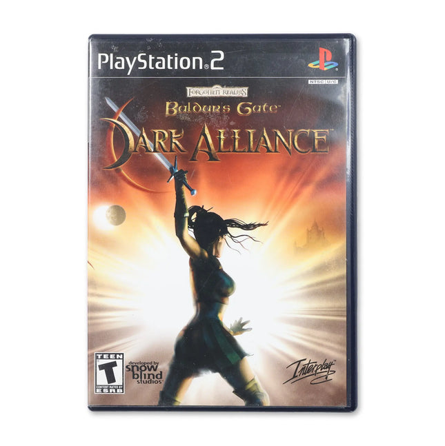 Baldur's Gate Dark Alliance for Sony PlayStation 2 - Case front cover - Complete in box or case and game.