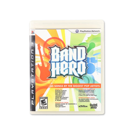 Band Hero for PlayStation 3 - Box front - Complete in box or box and game.