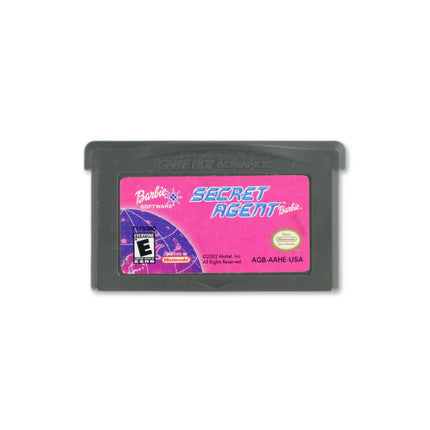 Barbie Secret Agent Barbie for Nintendo Game Boy Advance - Cartridge front with label - Game only.