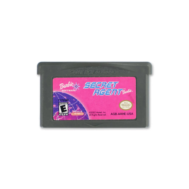 Barbie Secret Agent Barbie for Nintendo Game Boy Advance - Cartridge front with label - Game only.