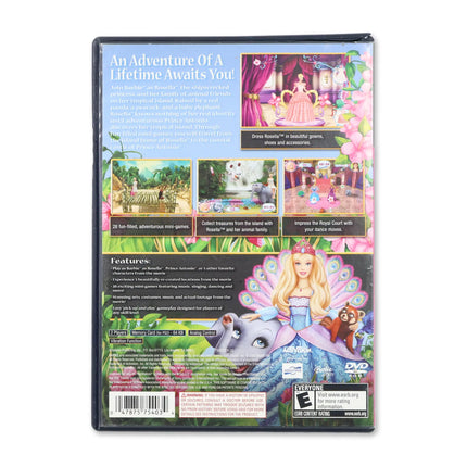 Barbie as the Island Princess for Sony PlayStation 2 - Case back cover - Product gallery.