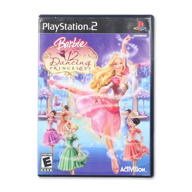 Barbie in The 12 Dancing Princesses for Sony PlayStation 2 - Case front cover - Complete in box or case and game.
