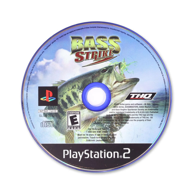 Bass Strike for Sony PlayStation 2 - Disc front with label - Game only.