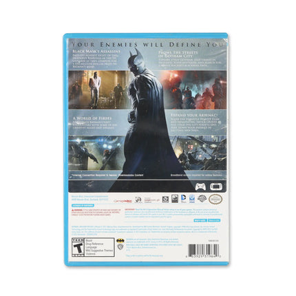 Batman: Arkham Origins for Wii U - Box back - Product gallery.