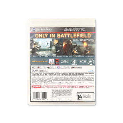 Battlefield 4 for PlayStation 3 - Box back - Product gallery.
