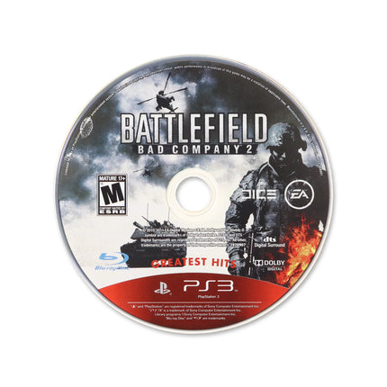Battlefield: Bad Company 2 [Greatest Hits] for PlayStation 3 - Cartridge front with label - Game only.