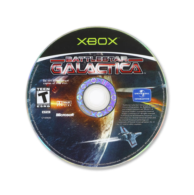 Battlestar Galactica for Microsoft Xbox - Disc front with label - Game only.