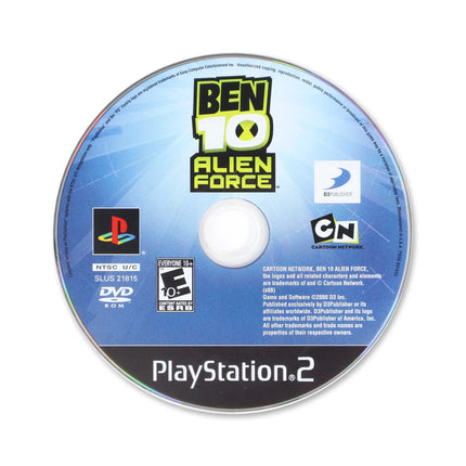 Ben 10 Alien Force for Sony PlayStation 2 - Disc front with label - Game only.