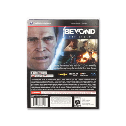 Beyond: Two Souls [Steelbook Edition] for PlayStation 3 - Box back - Product gallery.