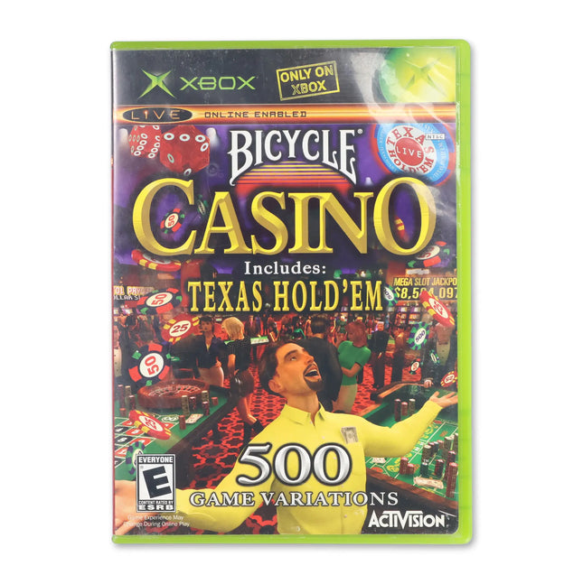 Bicycle Casino for Microsoft Xbox - Case front cover - Complete in box or case and game.