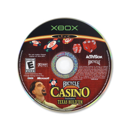 Bicycle Casino for Microsoft Xbox - Disc front with label - Game only.