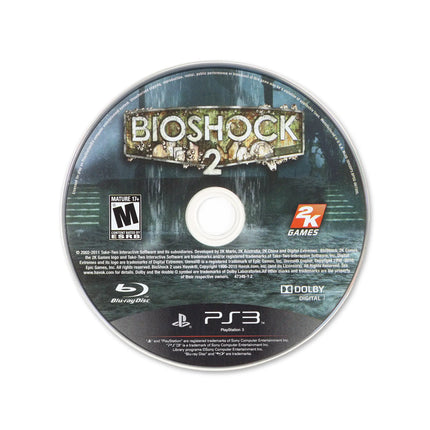 BioShock 2 for PlayStation 3 - Cartridge front with label - Game only.