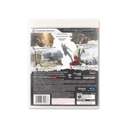 Bionic Commando for PlayStation 3 - Box back - Product gallery.