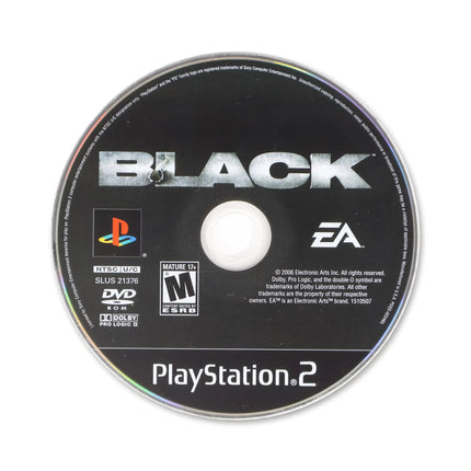 Black for Sony PlayStation 2 - Disc front with label - Game only.