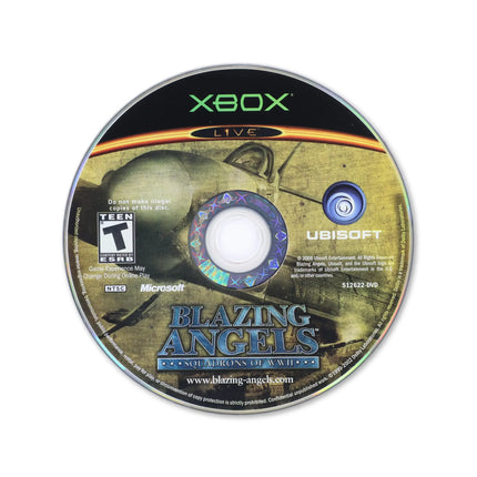 Blazing Angels Squadrons of WWII for Microsoft Xbox - Disc front with label - Game only.