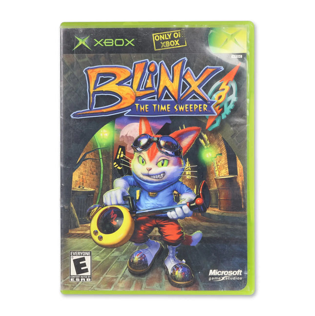 Blinx Time Sweeper for Microsoft Xbox - Case front cover - Complete in box or case and game.