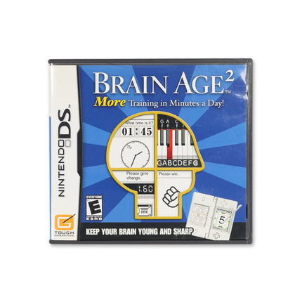 Brain Age 2 for Nintendo DS - Box front - Complete in box or box and game.