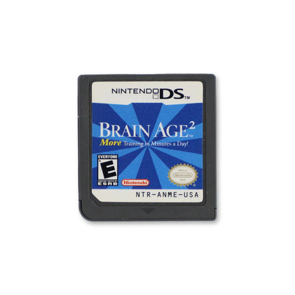 Brain Age 2 for Nintendo DS - Cartridge front with label - Game only.
