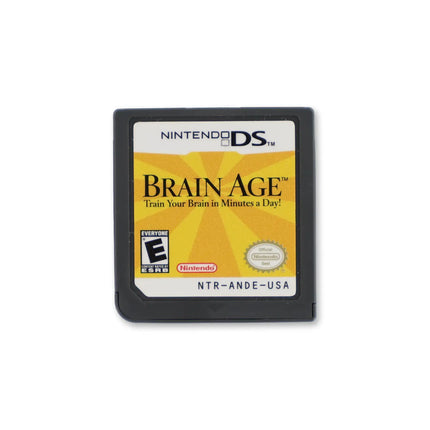 Brain Age for Nintendo DS - Cartridge front with label - Game only.
