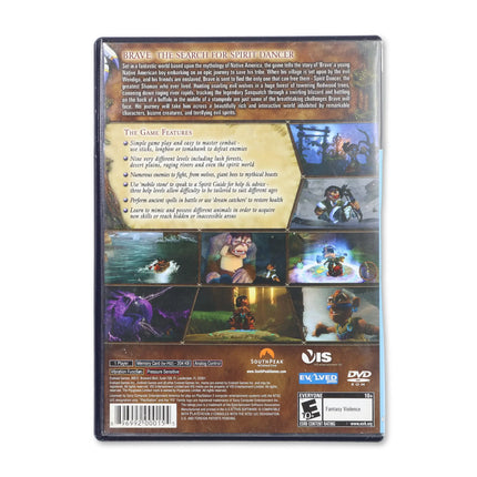 Brave The Search for Spirit Dancer for Sony PlayStation 2 - Case back cover - Product gallery.