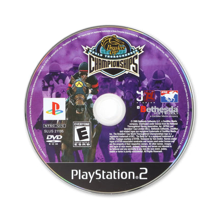 Breeders' Cup World Thoroughbred Championships for Sony PlayStation 2 - Disc front with label - Game only.