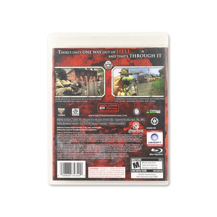 Brothers in Arms Hell's Highway for PlayStation 3 - Box back - Product gallery.