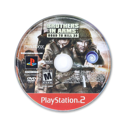 Brothers in Arms Road to Hill 30 [Greatest Hits] for Sony PlayStation 2 - Disc front with label - Game only.