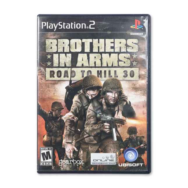 Brothers in Arms Road to Hill 30 for Sony PlayStation 2 - Case front cover - Complete in box or case and game.