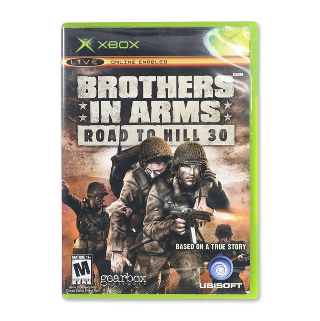 Brothers in Arms Road to Hill 30 for Microsoft Xbox - Case front cover - Complete in box or case and game.