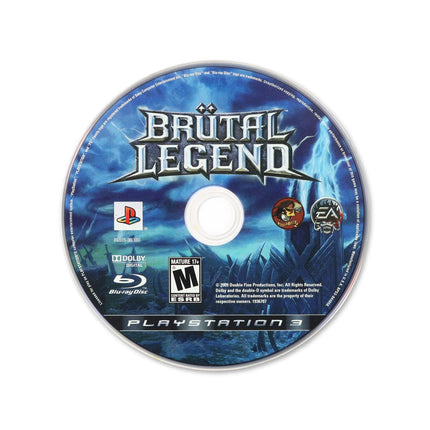 Brutal Legend for PlayStation 3 - Cartridge front with label - Game only.