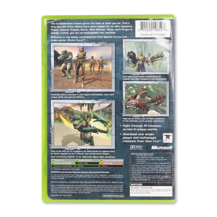 Brute Force for Microsoft Xbox - Case back cover - Product gallery.
