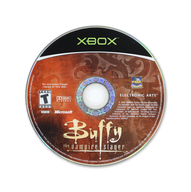 Buffy the Vampire Slayer for Microsoft Xbox - Disc front with label - Game only.