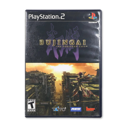 Bujingai The Forsaken City for Sony PlayStation 2 - Case front cover - Complete in box or case and game.