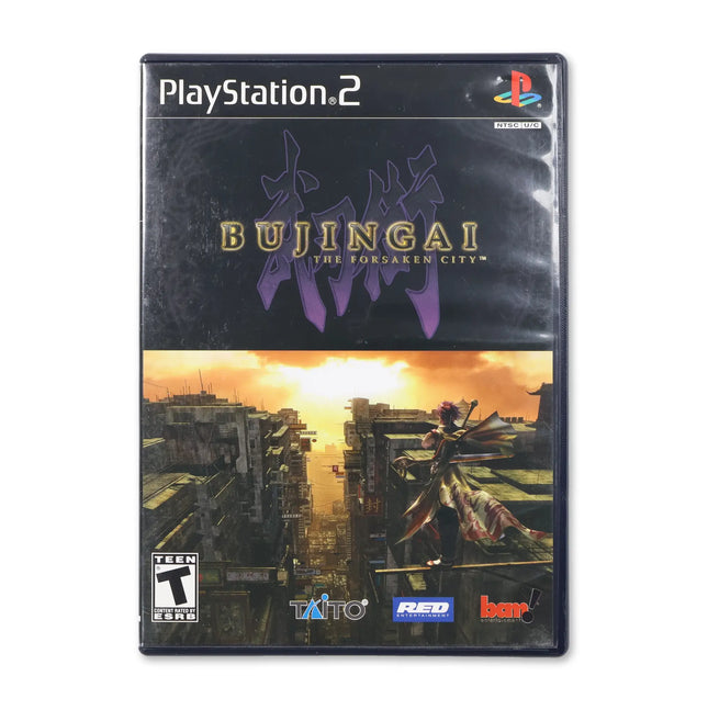 Bujingai The Forsaken City for Sony PlayStation 2 - Case front cover - Complete in box or case and game.