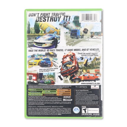 Burnout 3 Takedown for Microsoft Xbox - Case back cover - Product gallery.