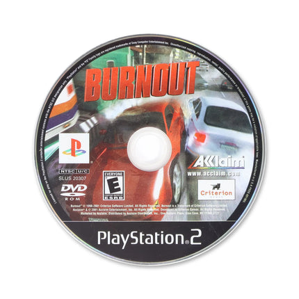 Burnout for Sony PlayStation 2 - Disc front with label - Game only.