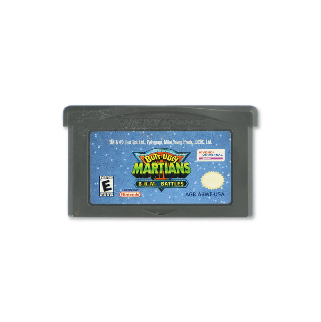 Butt Ugly Martians BKM Battles for Nintendo Game Boy Advance - Cartridge front with label - Game only.